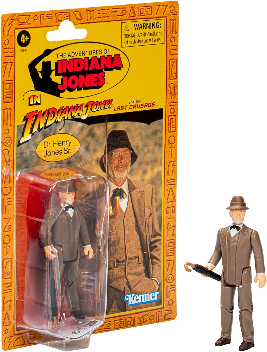 Hasbro Indiana Jones and the Last Crusade Retro Collection Dr. Henry Jones 9.5-cm Action Figure