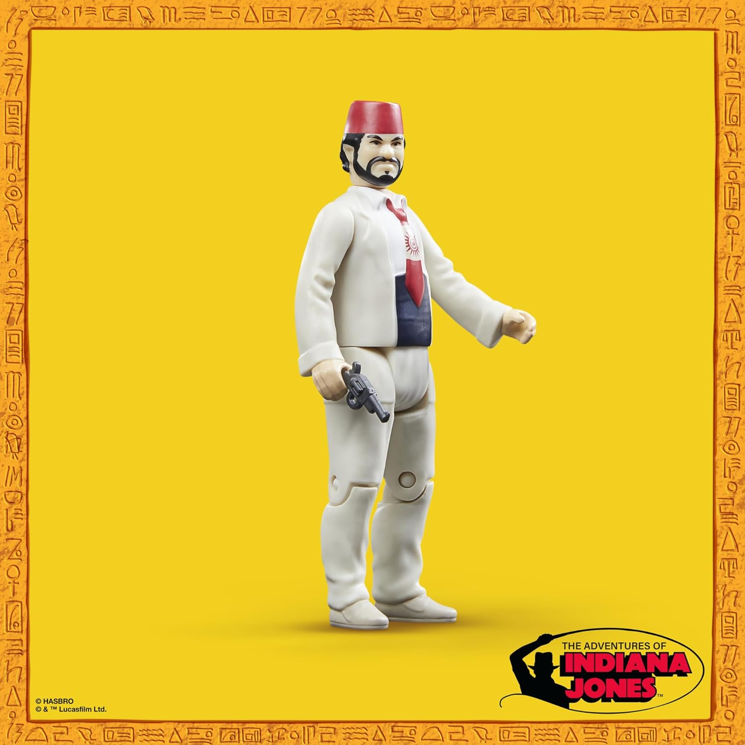 Indiana Jones und der letzte Kreuzzug Retro Collection Sallah Action-Figur, Indiana Jones Action-Figur, 9,5 cm