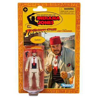 Indiana Jones und der letzte Kreuzzug Retro Collection Sallah Action-Figur, Indiana Jones Action-Figur, 9,5 cm