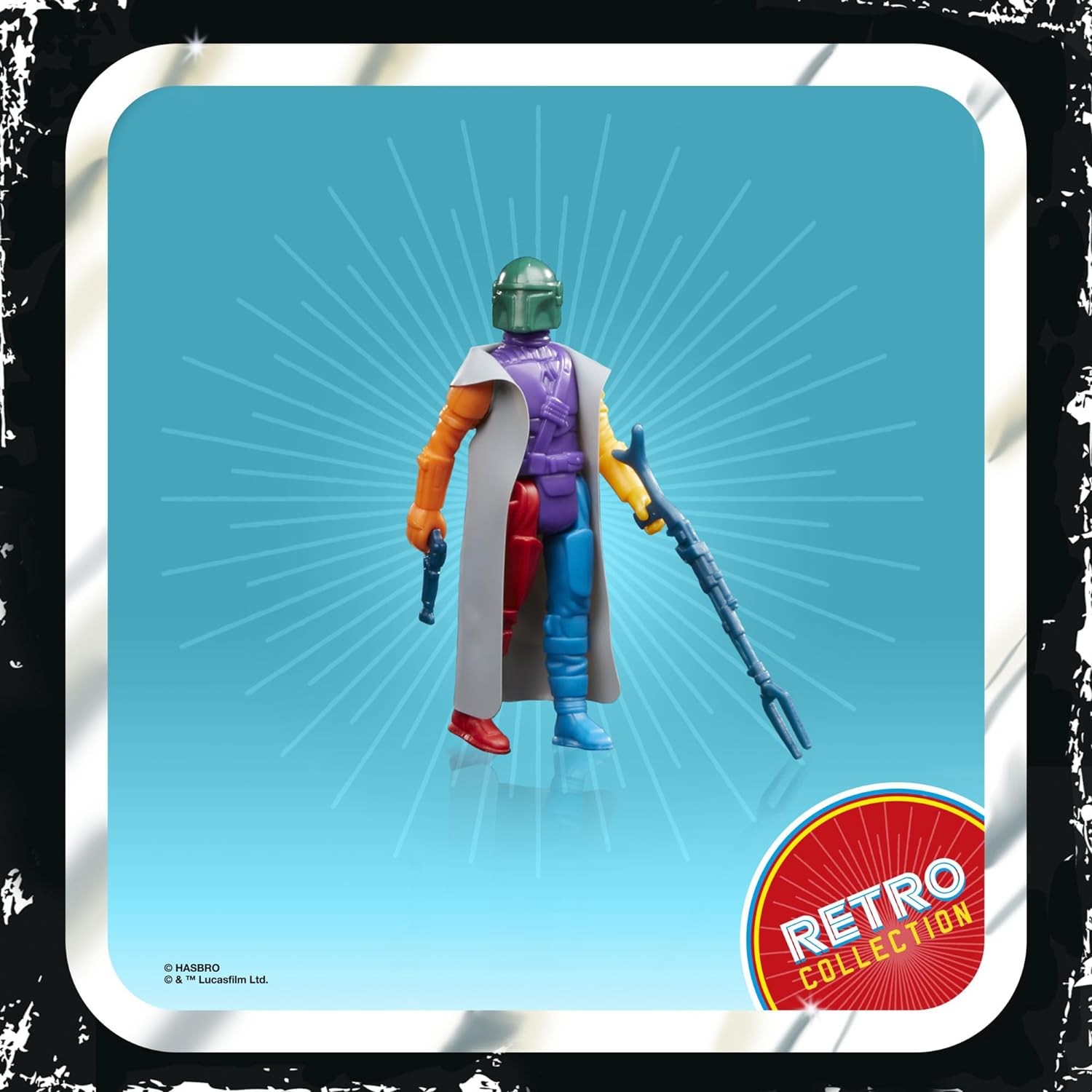 Hasbro F69815L2 Star Wars The Mandalorian Prototype Edition Articulated Figure 9.5 cm, Green Helmet