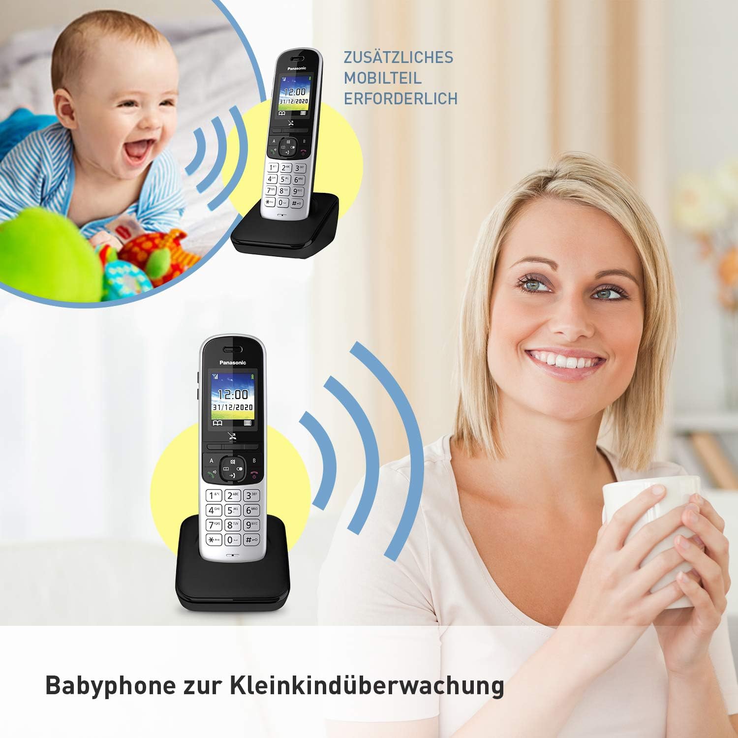 Panasonic KX-TGH710GS Schnurlostelefon silber-schw