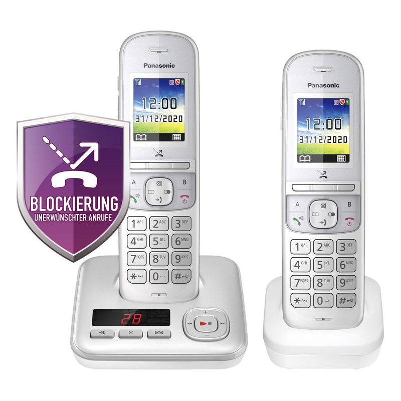Panasonic KX-TGH722GG Schnurlostelefon-Set mit Anr