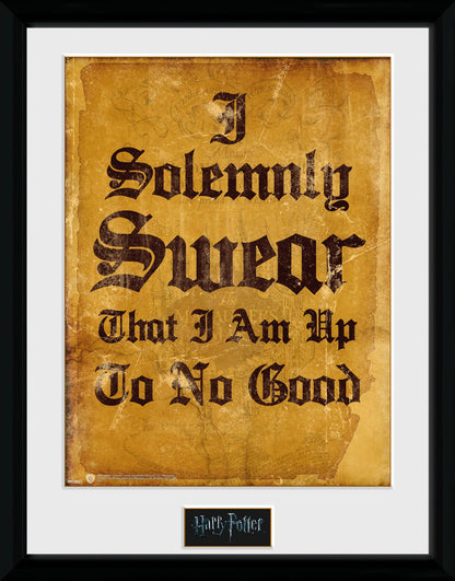 Harry Potter - Framed Print I Solemnly Swear x2