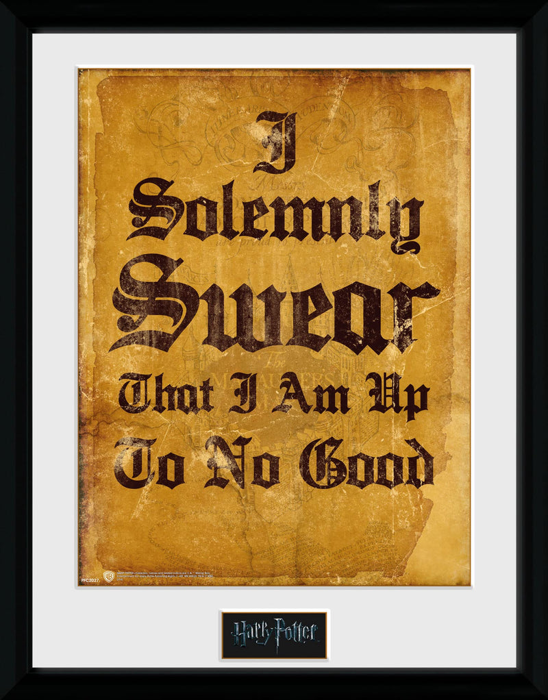 Harry Potter - Framed Print I Solemnly Swear x2