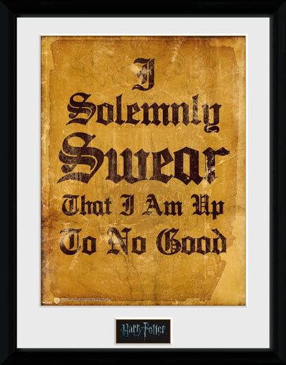 Harry Potter - Framed Print I Solemnly Swear x2