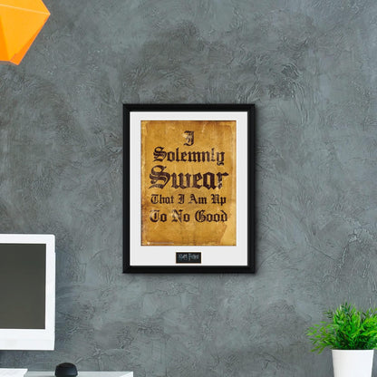 Harry Potter - Framed Print I Solemnly Swear x2