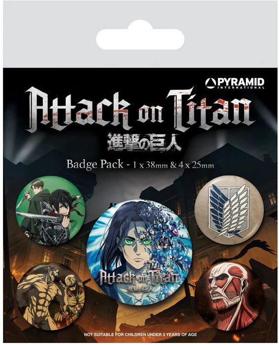 Attack On Titan S4 Badge Pack