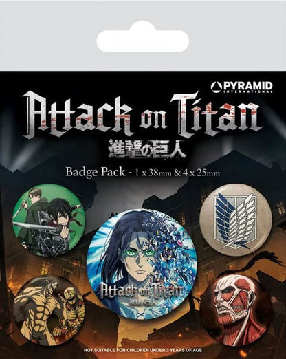 Attack On Titan S4 Badge Pack