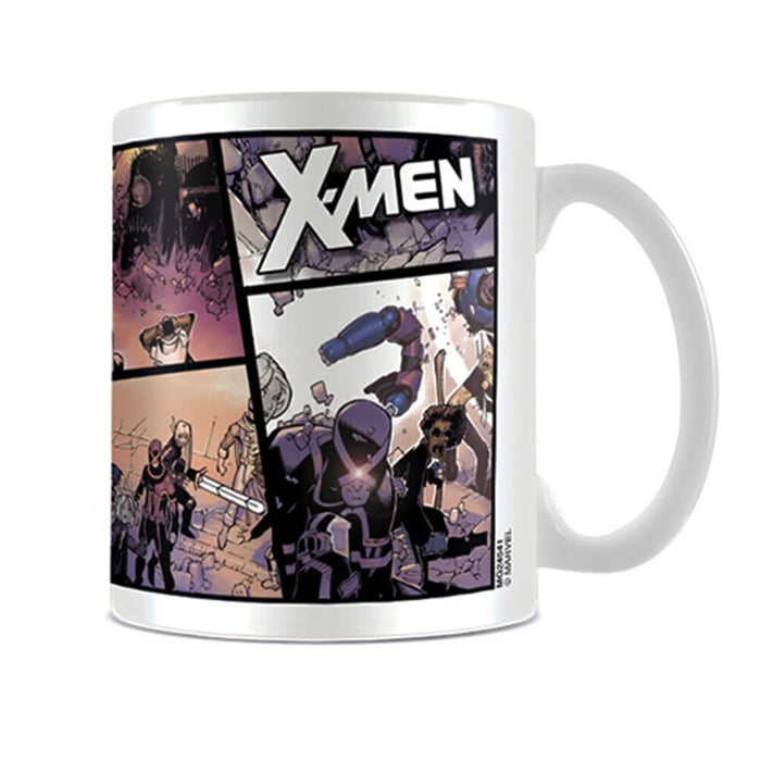 X-Men Comic Strip Battle Ceramic Mug, Multicoloured, 7.9 x 11 x 9.3 cm