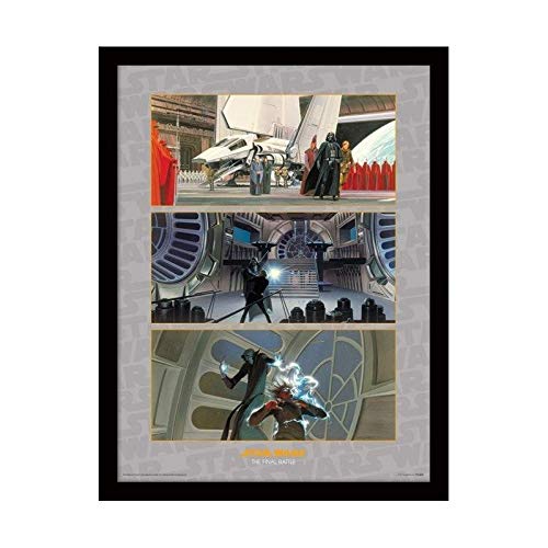 Pyramid International Gerahmter Kunstdruck Star Wars (die Letzten Schlacht) – Kuriositäten 30 x 40 cm, Mehrfarbig, 30 x 40 x 1,3 cm