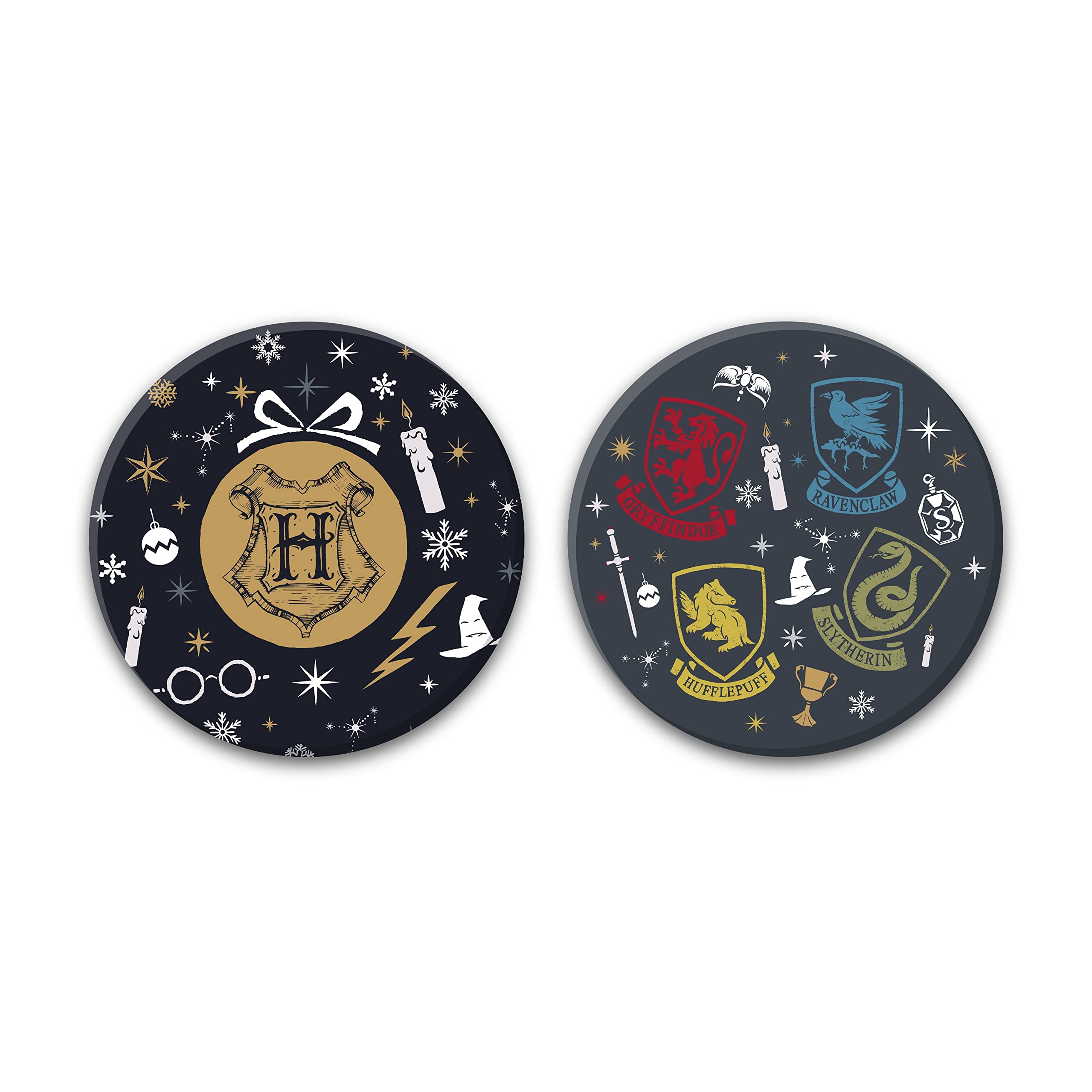Harry Potter - Coasters - Harry Potter Christmas Coasters - Set of 2 (Ceramic
