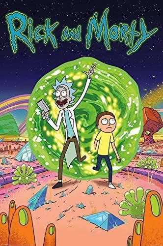 Pyramid International Portal Rick and Morty Maxi Poster, Plastic/Glass, Color, 61 x 91.5 x 1.3 cm