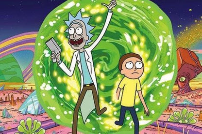 Pyramid International Portal Rick and Morty Maxi Poster, Plastic/Glass, Color, 61 x 91.5 x 1.3 cm