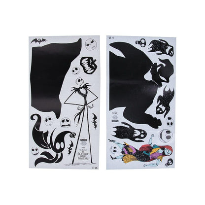 Paladone Disney Nightmare Before Christmas Wall Decals - 40 Unique Spooky Vinyl Decals to Customize Your Walls - Easily Removable and Glow in The Dark