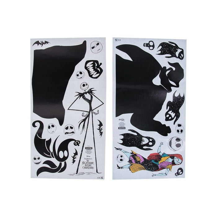 Paladone Disney Nightmare Before Christmas Wall Decals - 40 Unique Spooky Vinyl Decals to Customize Your Walls - Easily Removable and Glow in The Dark