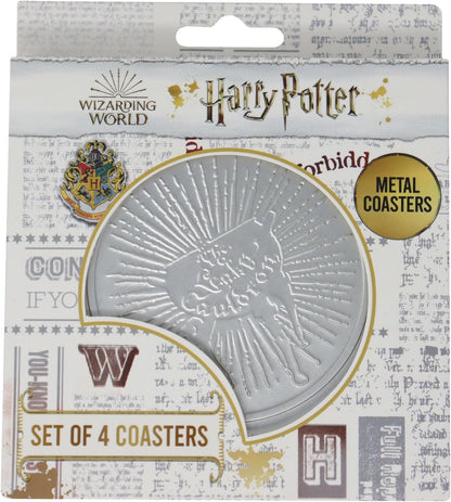 Harry Potter Set of 4 Embossed Metal Coasters