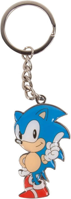 Fizz Creations Sonic The Hedgehog Keyring, Glass and Coaster Gift Set. 3 in 1 Gift Set. 480ml Capacity Drinking Glass. Officially Licensed Retro Games Sonic The Hedgehog Merchandise.