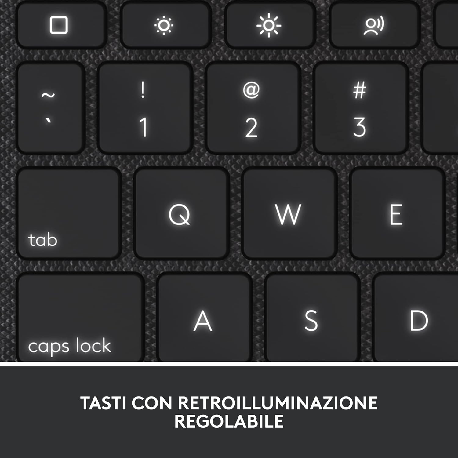 Logitech Combo Touch per iPad (10ª gen - 2022), custodia con tastiera retroilluminata rimovibile con ampio trackpad di precisione e tecnologia Smart Connector, Layout ITA, Graphite