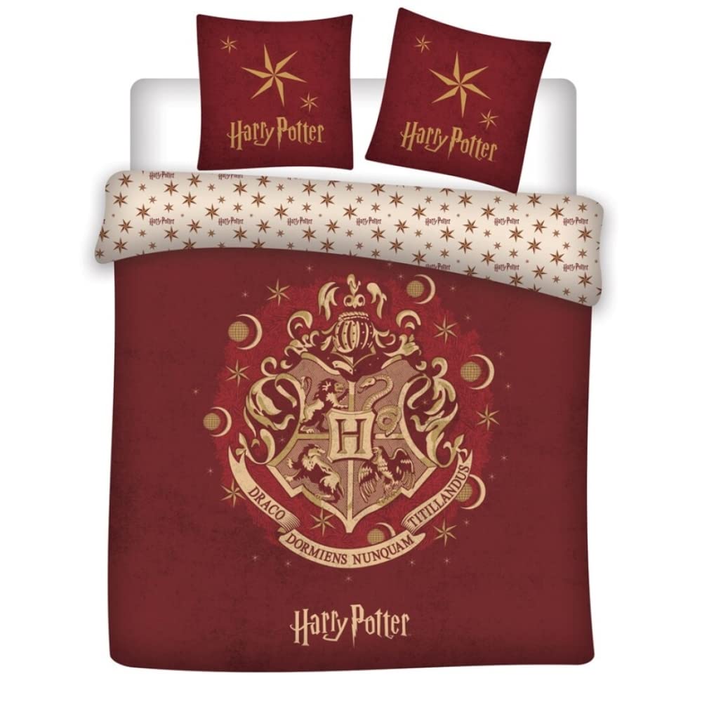 Aymax AYM-004HP-DVM 200 Duvet Cover Hogwarts Shield Corinthian 200 x 200 cm, Red, Extra Large