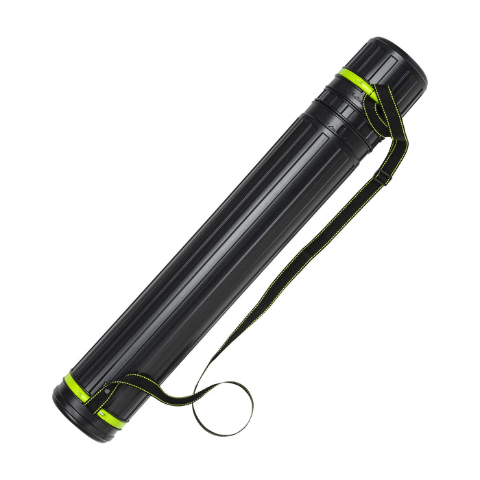 Linex Zeichen-Köcher, 75-135cm, 12cm Durchmesser, Transport-Rolle, höhenverstellbar, inkl. Schultergurt, schwarz Länge 75-135cm / Ø 12,5cm