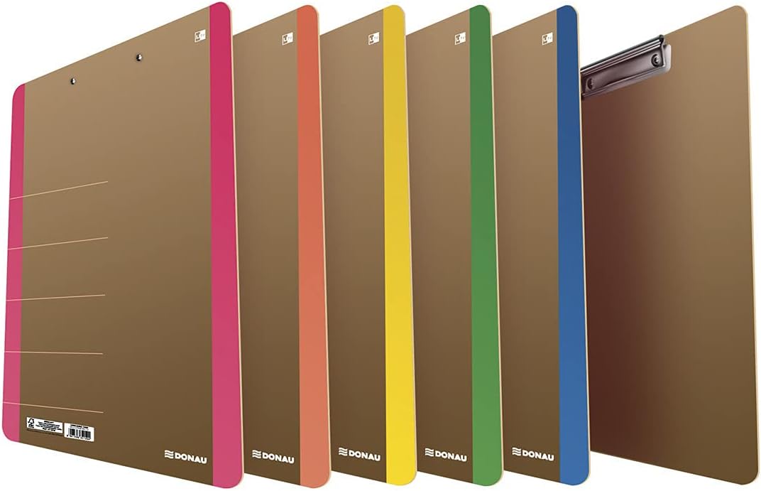 Cardboard Clipoard DONAU Life A4 with a Clip Yellow/Document Archiving/Type-A4 Board/Kind-Without Cover/Material-Cardboard/Colour-Yellow/Format-A4 / Weight (g/m2)-900 / Cardboard (mm)-1,8 yellow clipboard