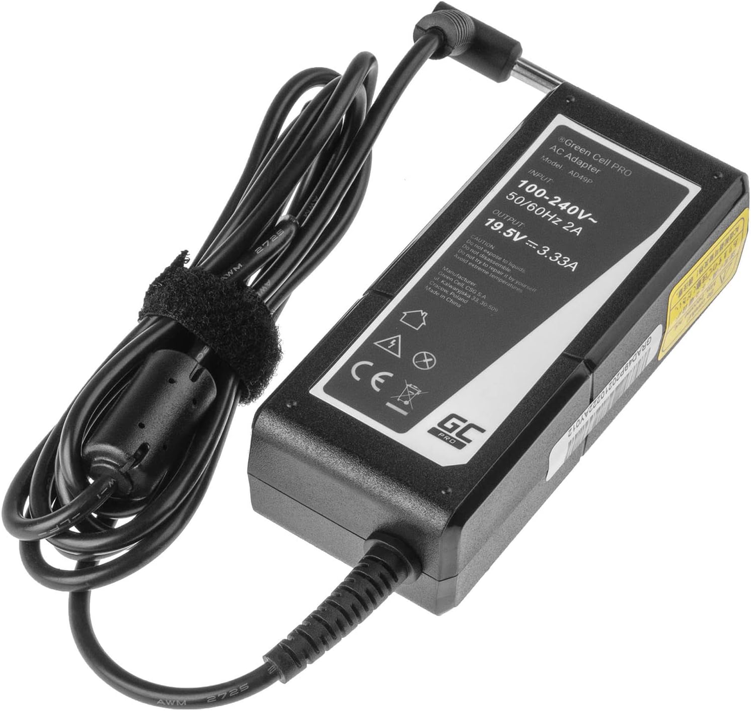 Green Cell compatible PRO für HP 65W / 19.5V 3.33A / 4.5mm-3.0mm