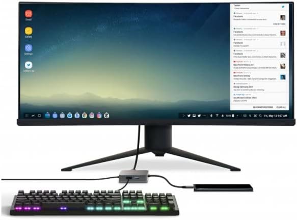 Green Cell Adapter Dockstation GC® USB-C HUB 6 im 1 3X USB 3.0, HDMI 4K, Ethernet, USB-C mit Power Delivery 87W für MacBook Pro 13/15, Dell XPS 13/15 kompatibel mit Samsung DeX