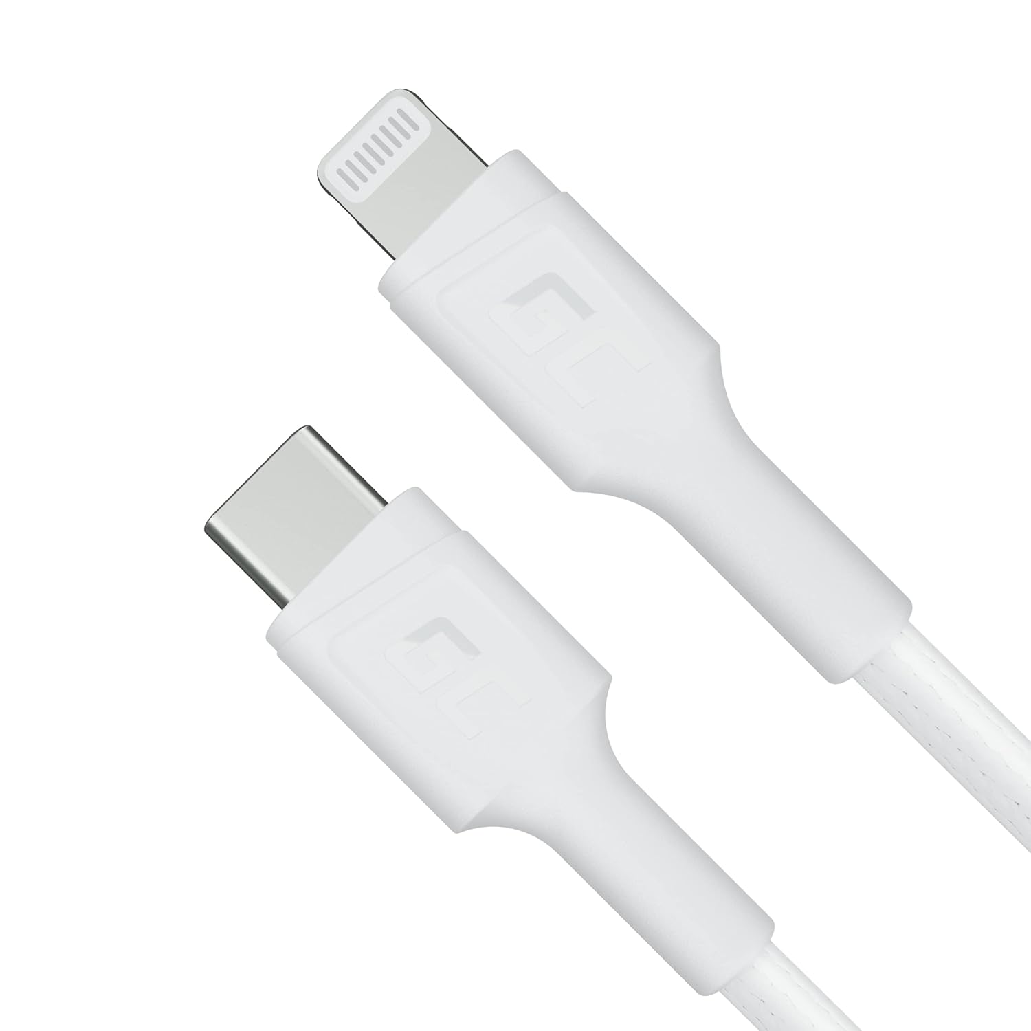 GC USB-C - Lightning Weißes Kabel PowerStream | 1m MFi Ladekabel Schnellladekabel für Apple iPhone 13 12 11 SE Pro/Max | iPhone X XR XS Max | iPhone 8 7 Plus 6 6S | iPad Air/Pro/Mini | Macbook Pro