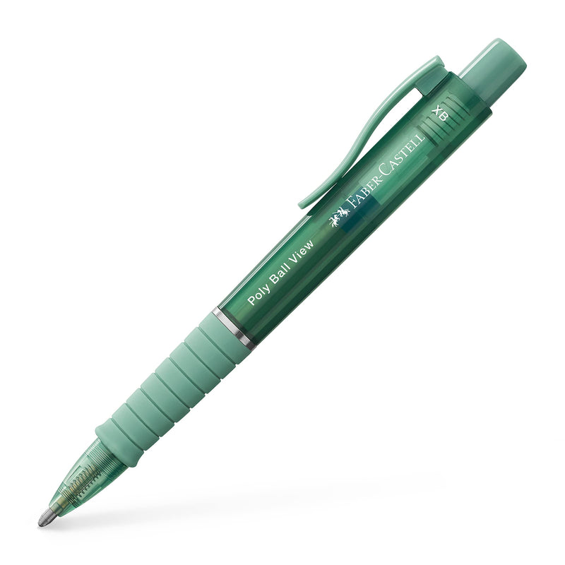 Faber-Castell Poly Ball View Ballpoint Pen - Green Lily
