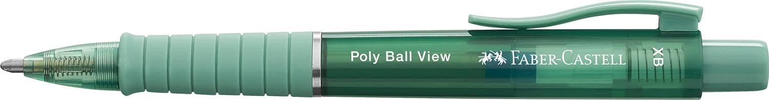 Faber-Castell Poly Ball View Ballpoint Pen - Green Lily