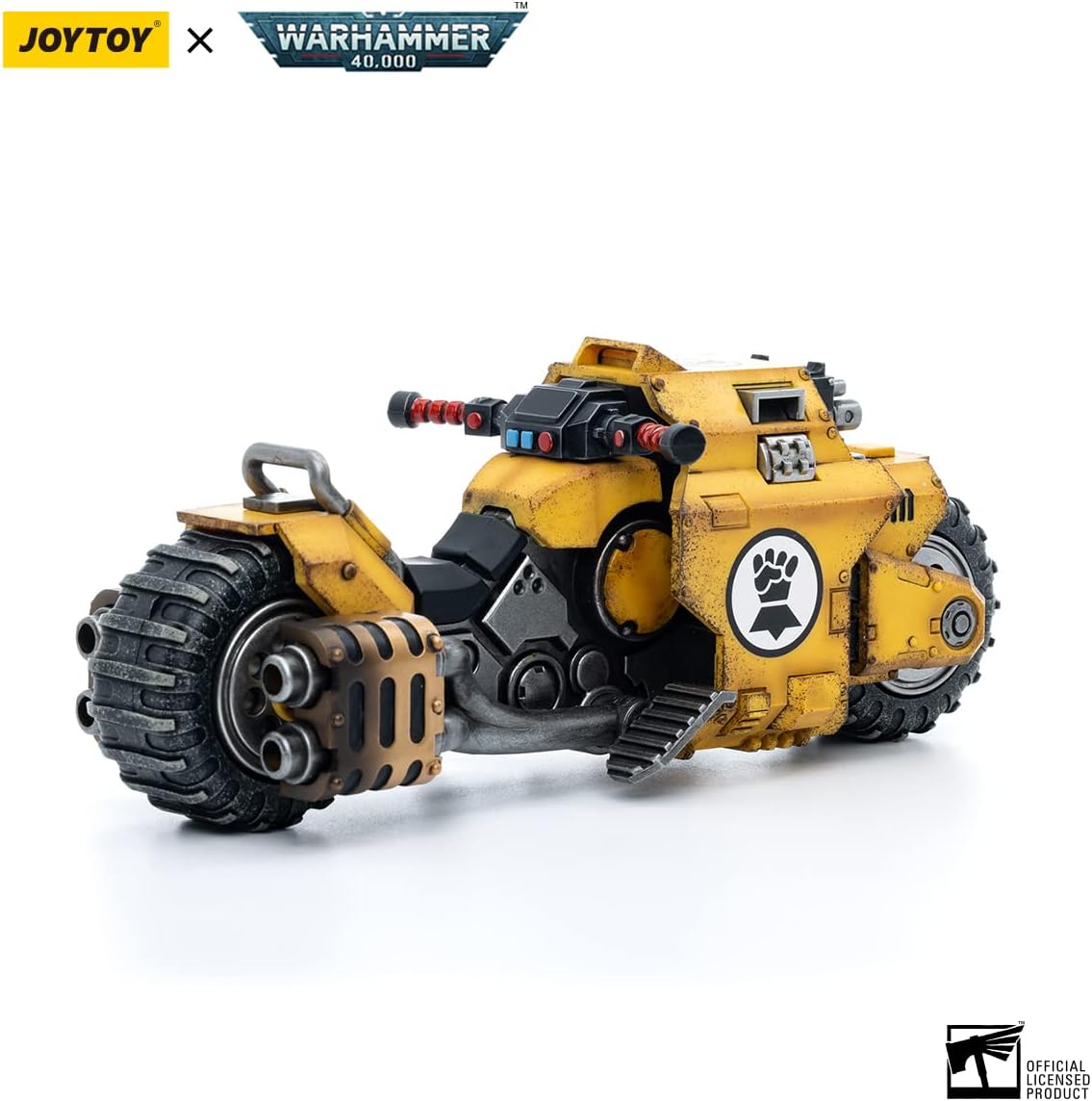 BLOOMAGE JOYTOY (BEIJING) TECH Joy Toy (CN) Warhammer 40k véhicule 1/18 Imperial Fists Raider-pattern Combat Bike 22 cm