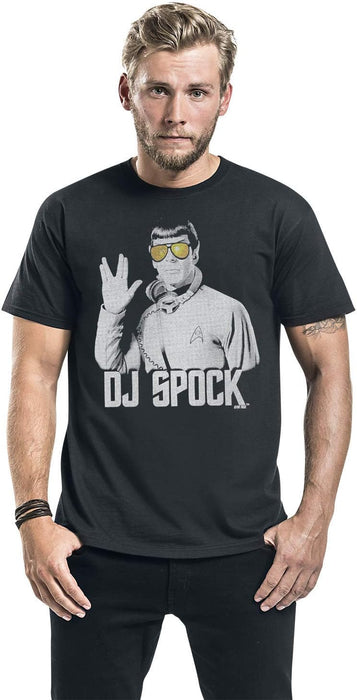 Star Trek DJ Spock T-Shirt Black L Black