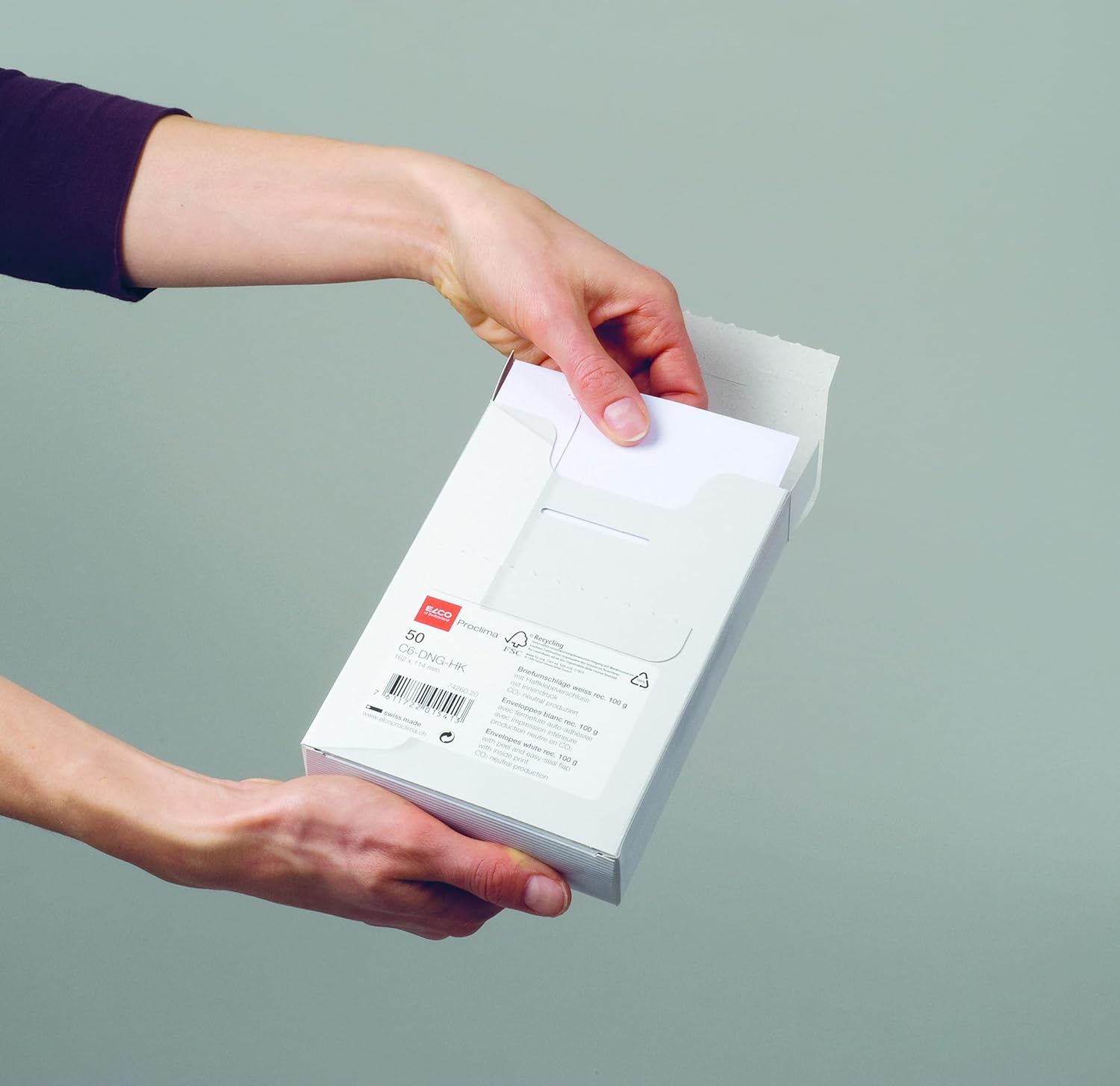 Elco C5/6 DL"Box Proclima" Envelope - White (Pack of 25