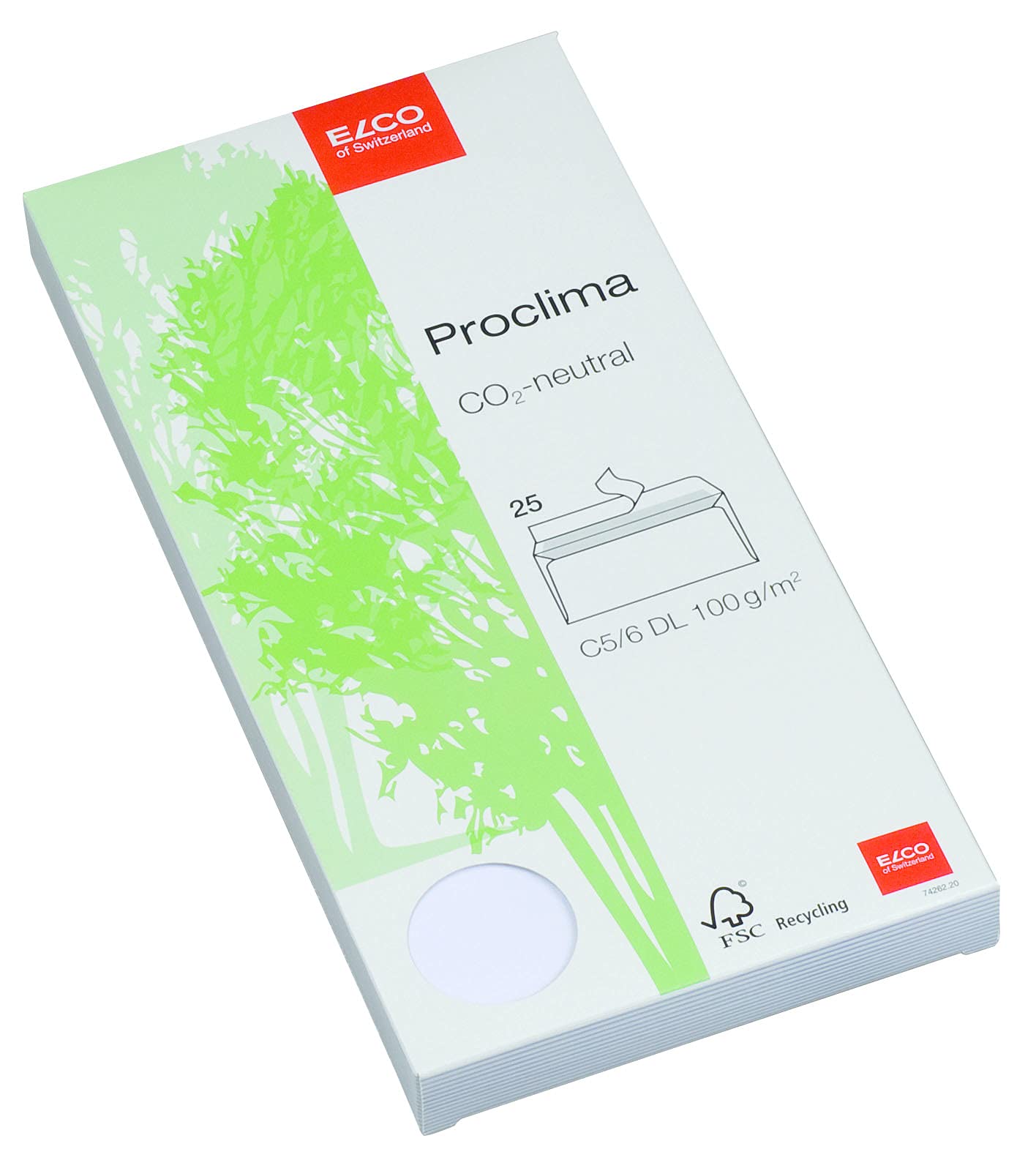 Elco C5/6 DL"Box Proclima" Envelope - White (Pack of 25