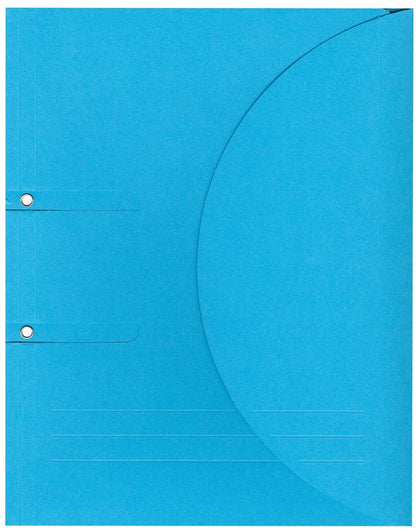 Elco 29495.32 Ordo collecto Karton mit 10 Ordnungsmappen für Ringordner, 315x250, 320g, intensiv-blau, Fenster: nein