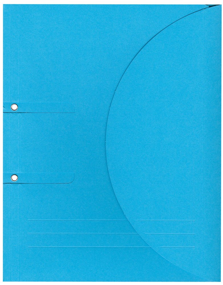 Elco 29495.32 Ordo collecto Karton mit 10 Ordnungsmappen für Ringordner, 315x250, 320g, intensiv-blau, Fenster: nein