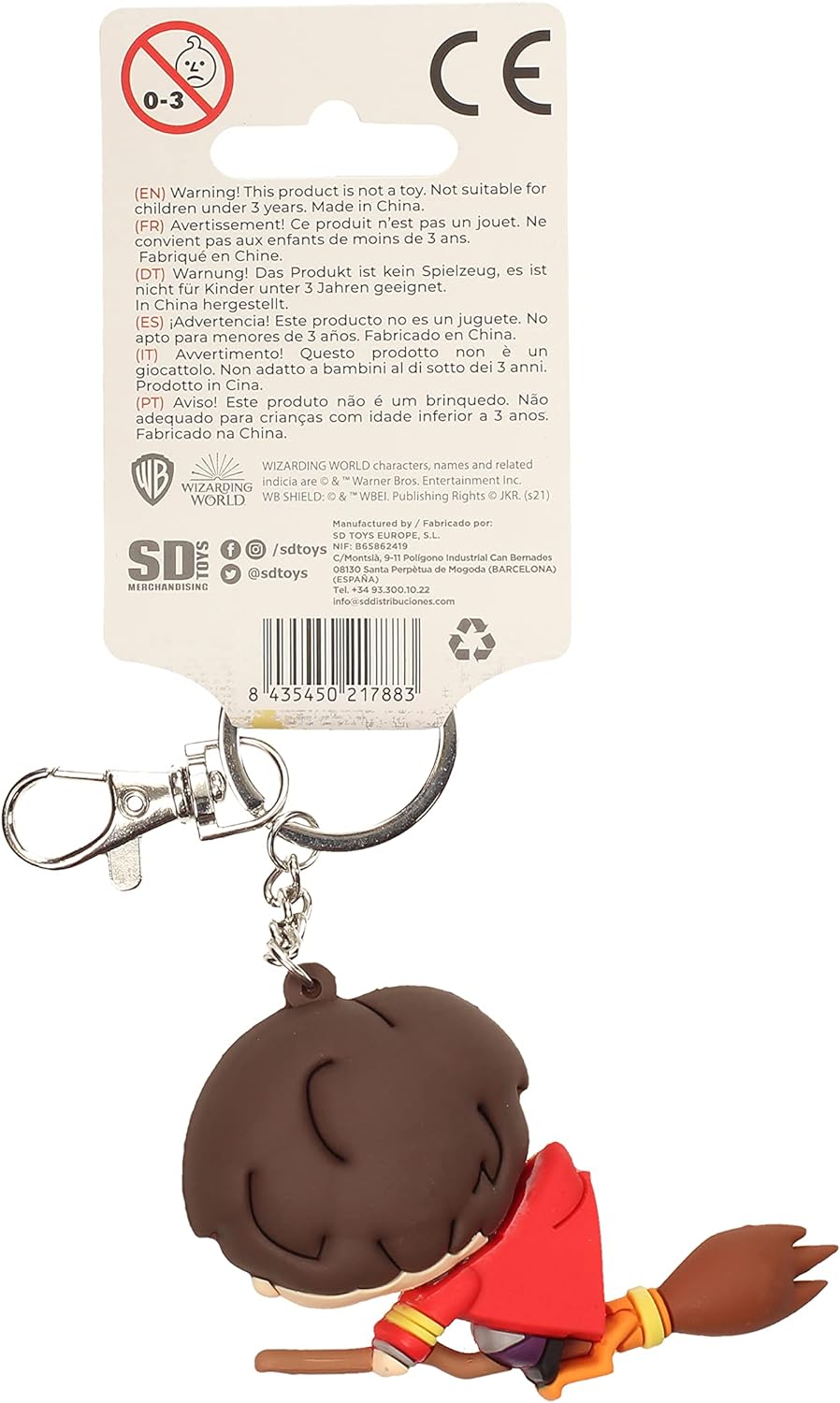 SD toys- Harry Potter Red Cape Keychain Figurative, Multicoloured (SDTWRN21788