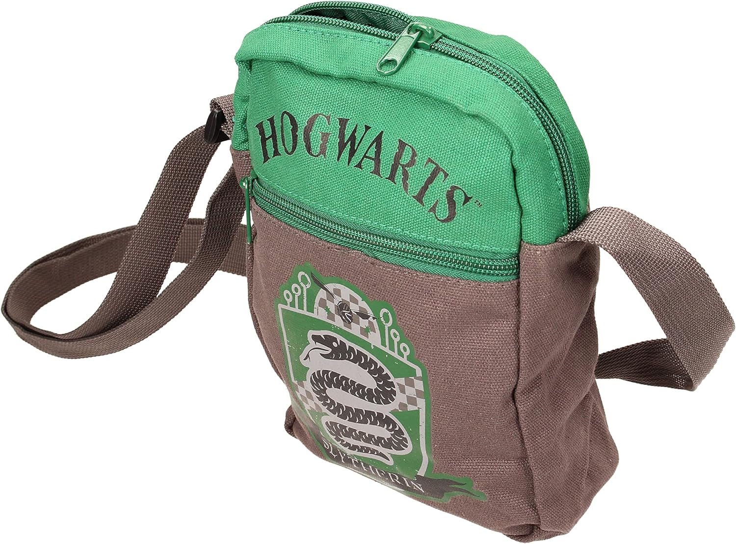SD TOYS Unisex's Bolsa Pequeña Tela Canvas Slytherin Harry Potter Small Bag, Multicoloured, Mide 17 x 23 cm