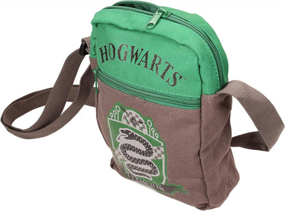 SD TOYS Unisex's Bolsa Pequeña Tela Canvas Slytherin Harry Potter Small Bag, Multicoloured, Mide 17 x 23 cm