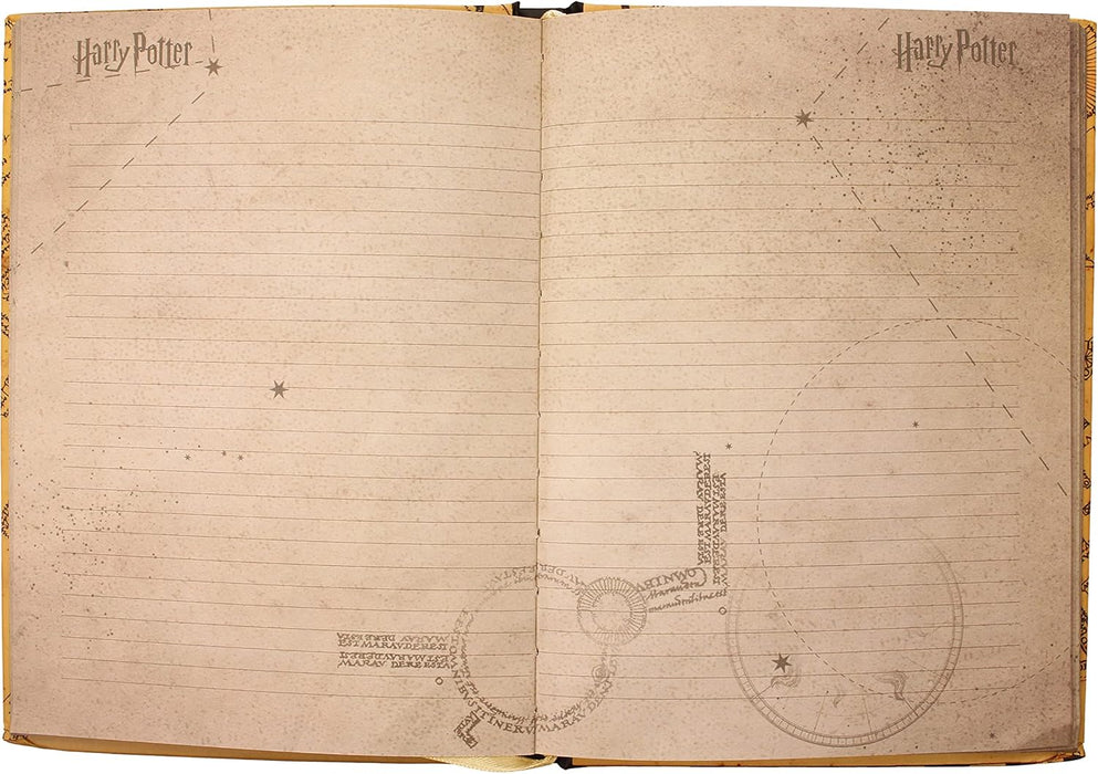 SD TOYS HARRY POTTER - Carte du Marauder - Cahier Lumineux 15x25x3cm