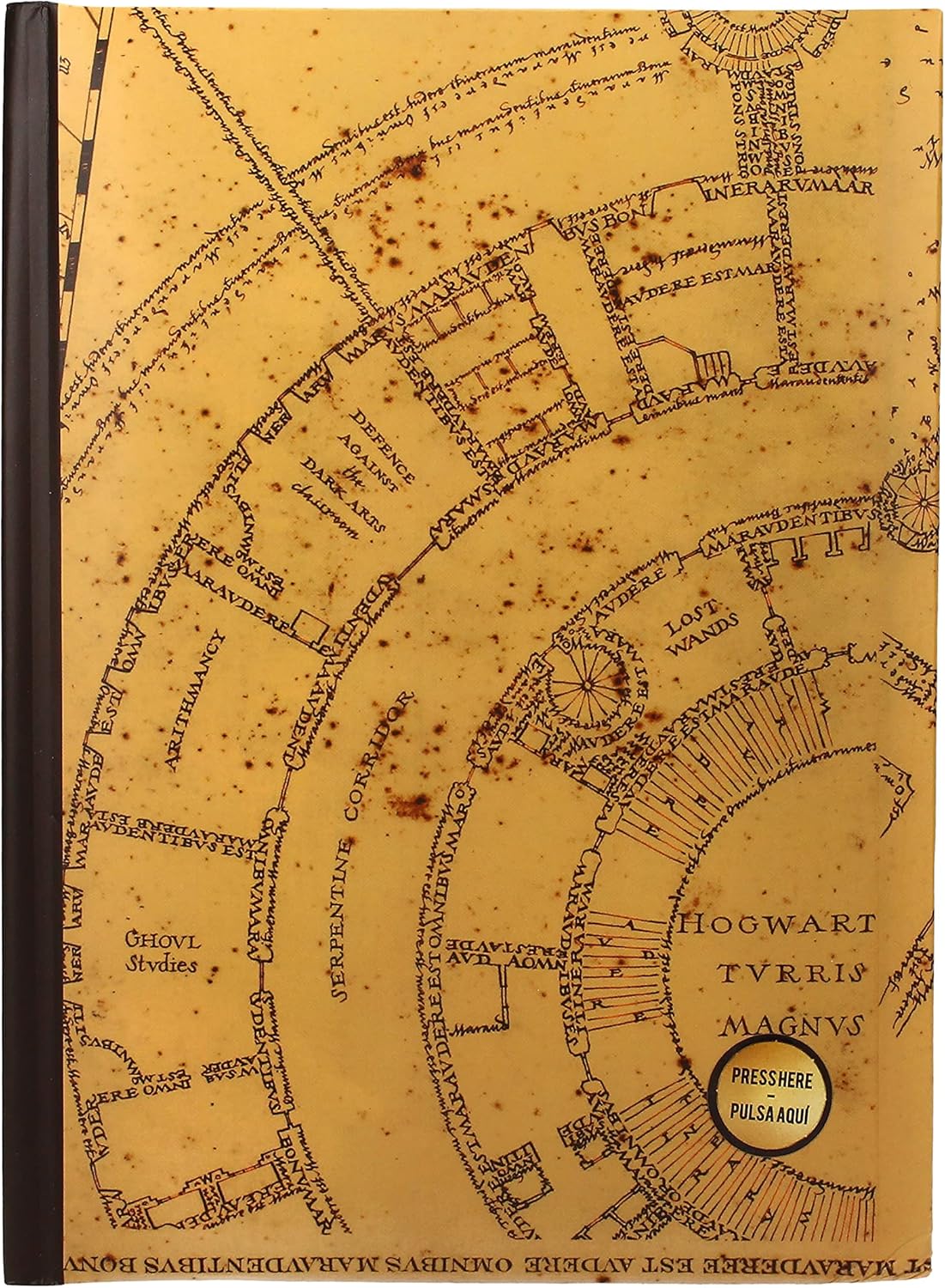SD TOYS HARRY POTTER - Carte du Marauder - Cahier Lumineux 15x25x3cm