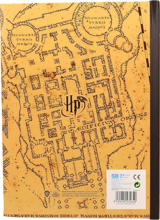 SD TOYS HARRY POTTER - Carte du Marauder - Cahier Lumineux 15x25x3cm