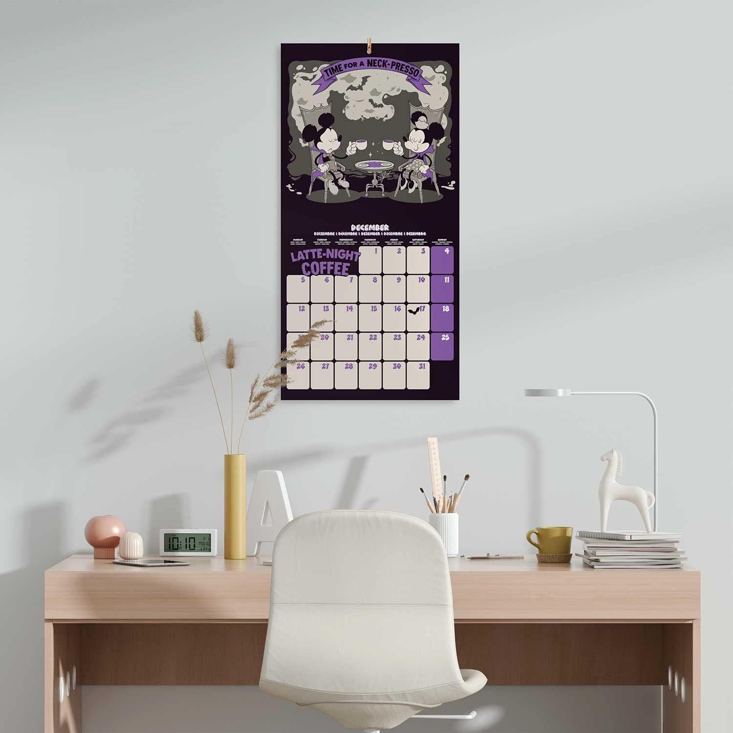 Grupo Erik: Official Disney Mickey 2022 Wall Calendar, 2022 Calendar, 12' x 12' Square Wall Calendar 2022 (Free Poster Included), Family Calendar 2022, Disney Calendar Mickey Red