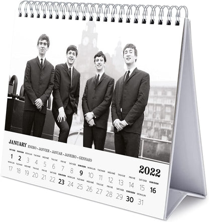 Grupo Erik Official The Beatles Calendar 2022 - Desktop Calendar 2022 The Beatles Desk Calendar 2022-12 Month 2022 Planner, The Beatles Black/White, CS22002