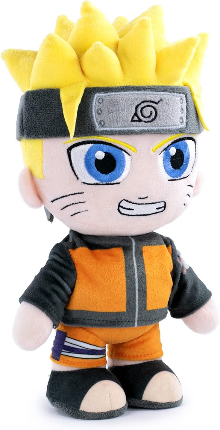 BARRADO Soft Toy of the Characters of Naruto 25cm, 9'84" - Naruto, Kakashi, Sasuke, Kurama, Naruto Six Path - Super Soft Quality (Naruto