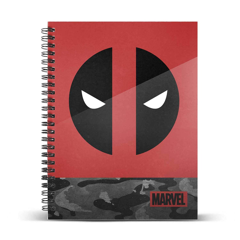 Deadpool Rebel-DIN A5 Rasterpapier Notizbuch