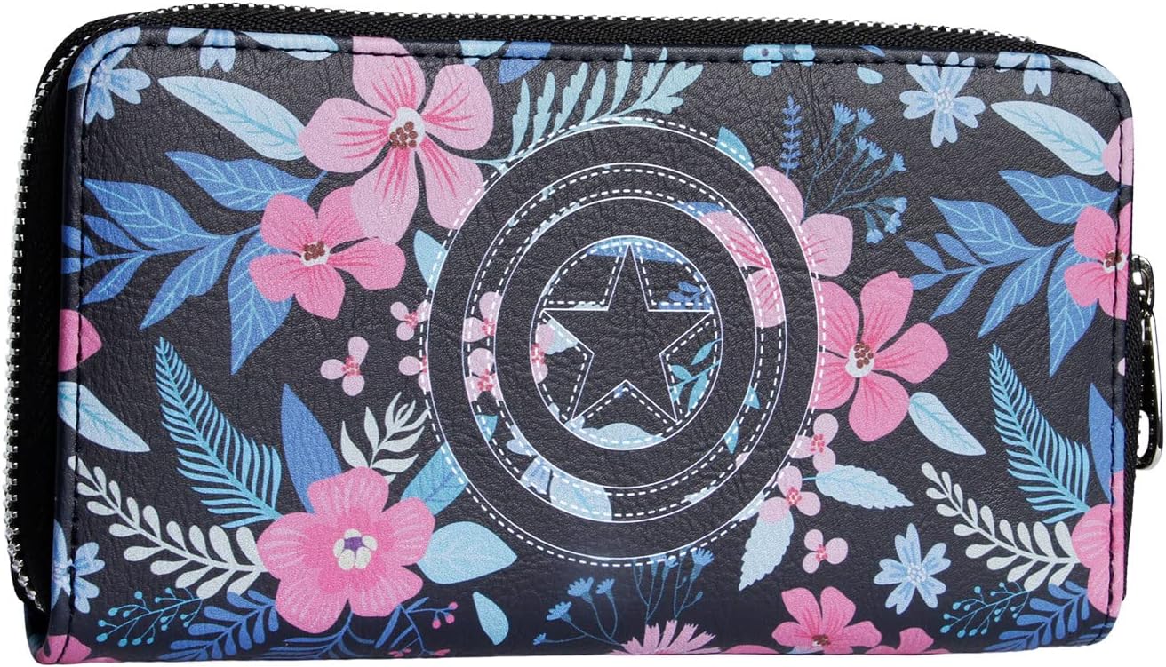 Captain America Spring-Essential Wallet, Multicolour, 19 x 10 cm