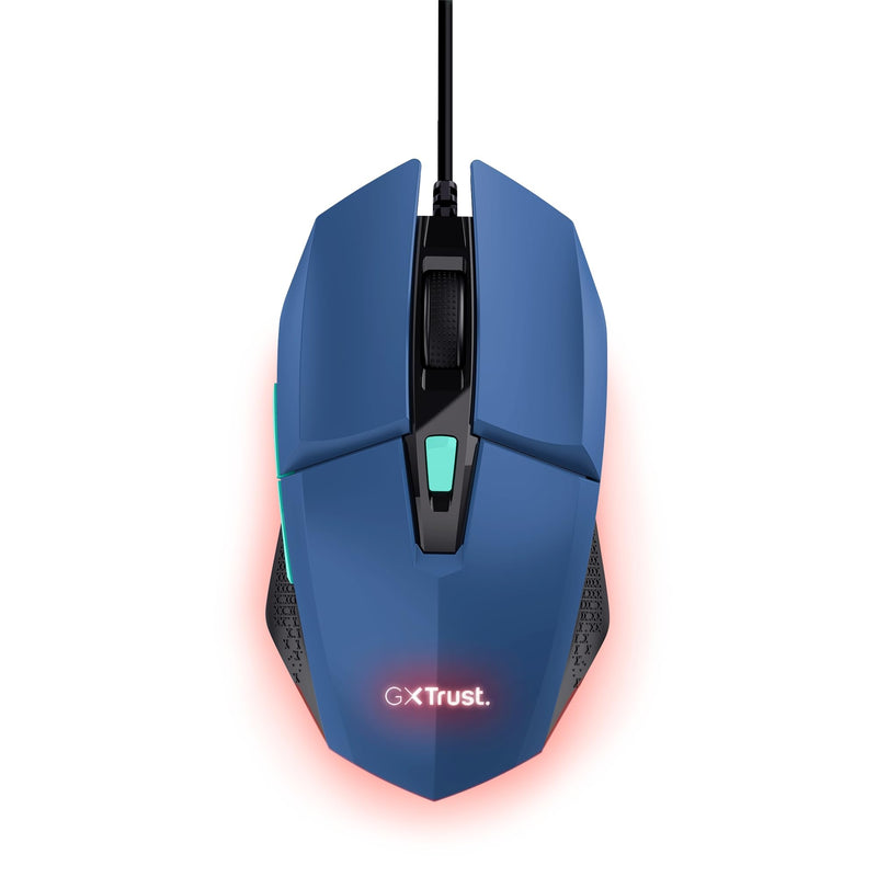 Trust Gaming GXT 109B Felox Gaming Mouse with 6 Programmable Buttons, Advanced Software, Multicolour LED Lighting, 200-6400 DPI, 1.5m USB Cable, RGB Computer Mouse for PC, Laptop, Windows