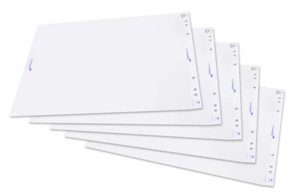 Legamaster Flipchart Paper Pad - Pack of 5 with 20 plain Sheets each - White - for all standard Flipchart easels - Ideal for Meeting Notes and Brainstorming