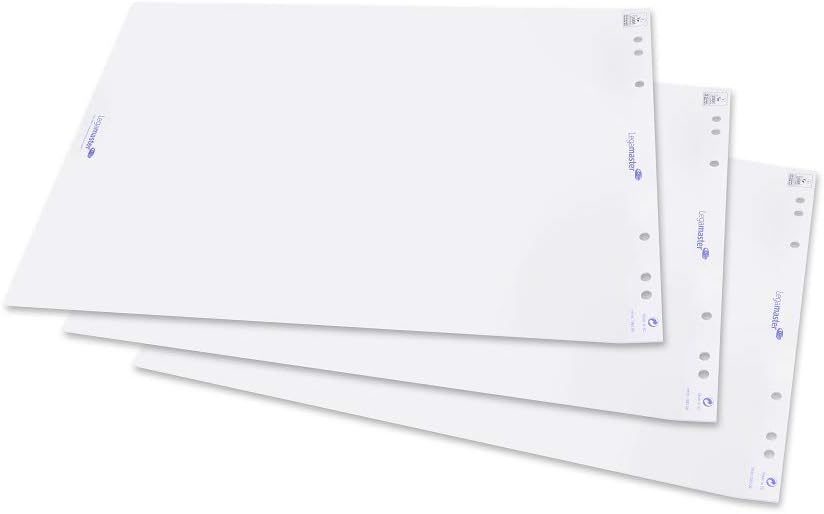 Legamaster Flipchart Paper Pad - Pack of 5 with 20 plain Sheets each - White - for all standard Flipchart easels - Ideal for Meeting Notes and Brainstorming